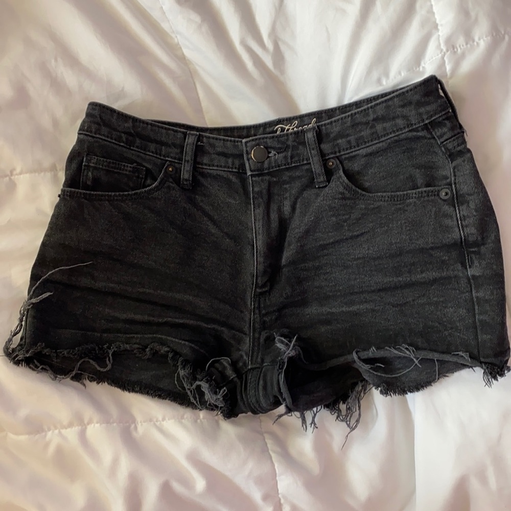Black Jean Shorts